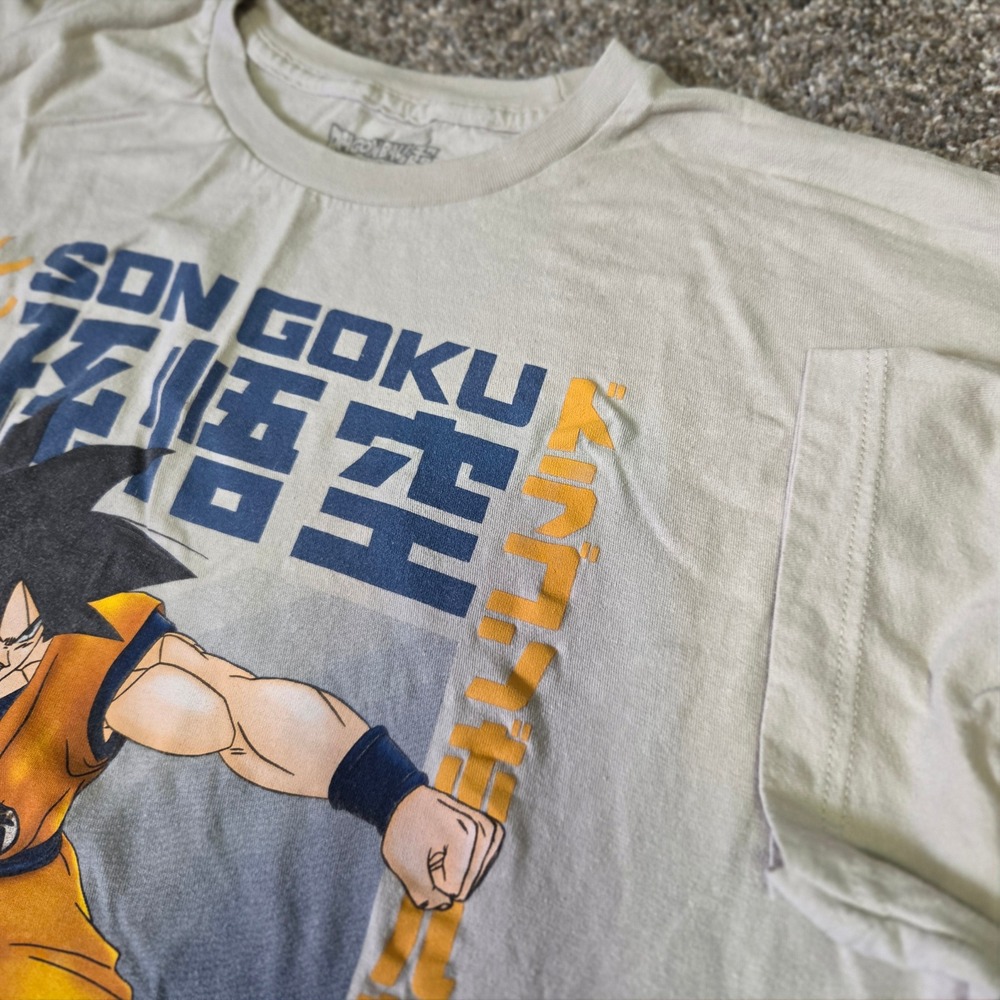 Dragon Ball Super Super Hero Son Goku Graphic T-Shirt Mens XXL Grey Anime Tee‎